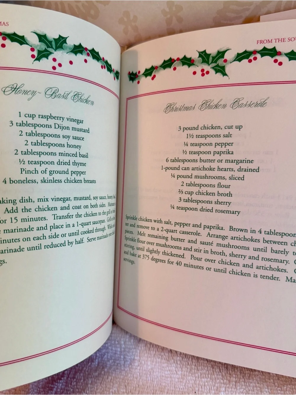 Merry Christmas from the South – Michelle Stone – Vintage 1998 Holiday Cookbook